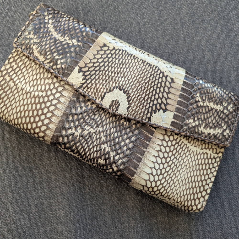 Snakeskin Pattern Clutch